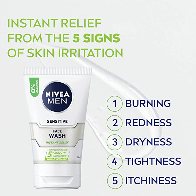 Nivea for Men Face Wash Sensitive 100mL
