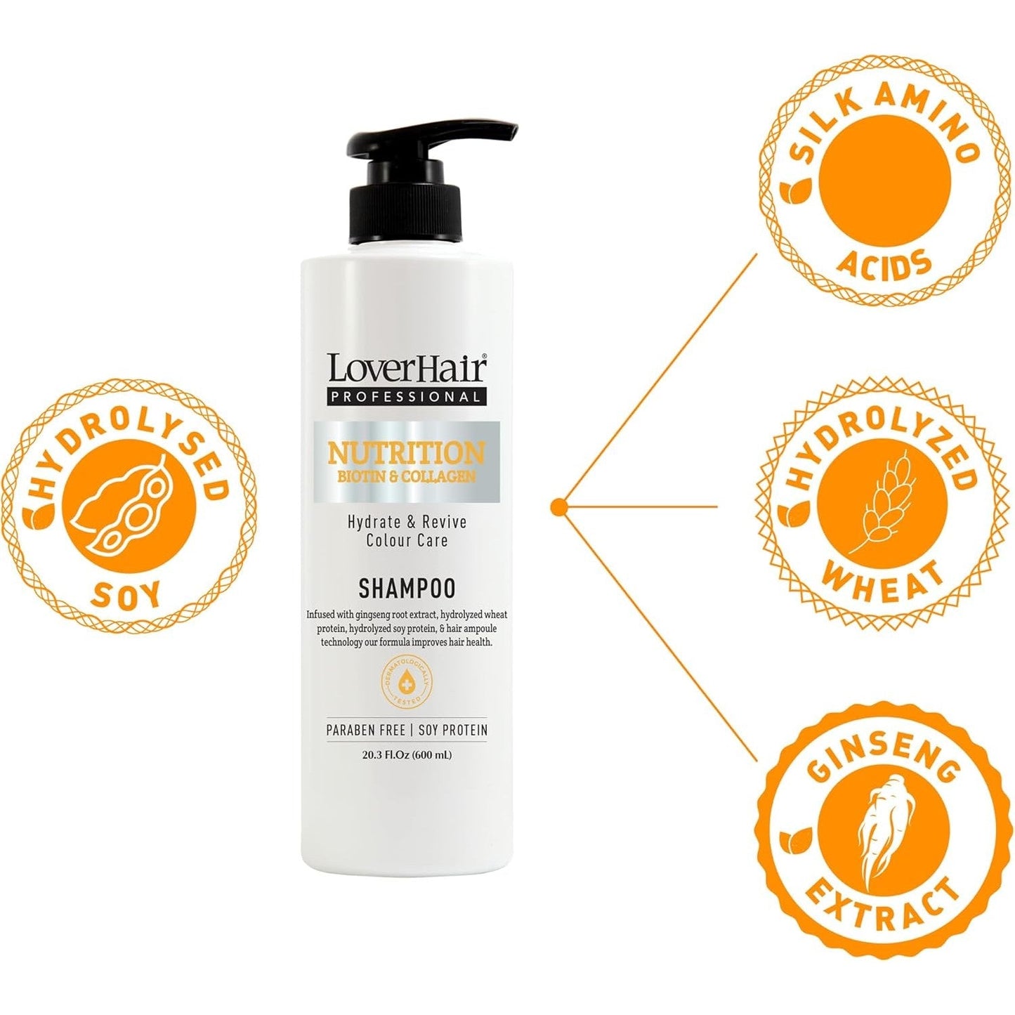 Loverhair Professional Nutrition Shampoo 600ml