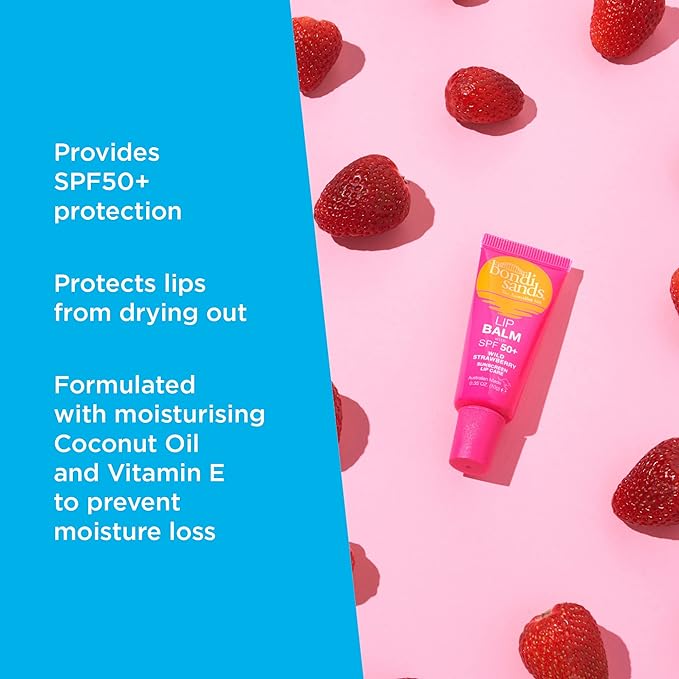 Bondi Sands Lip Balm With SPF 50+ Wild Strawberry Sunscreen Lip Care 10g
