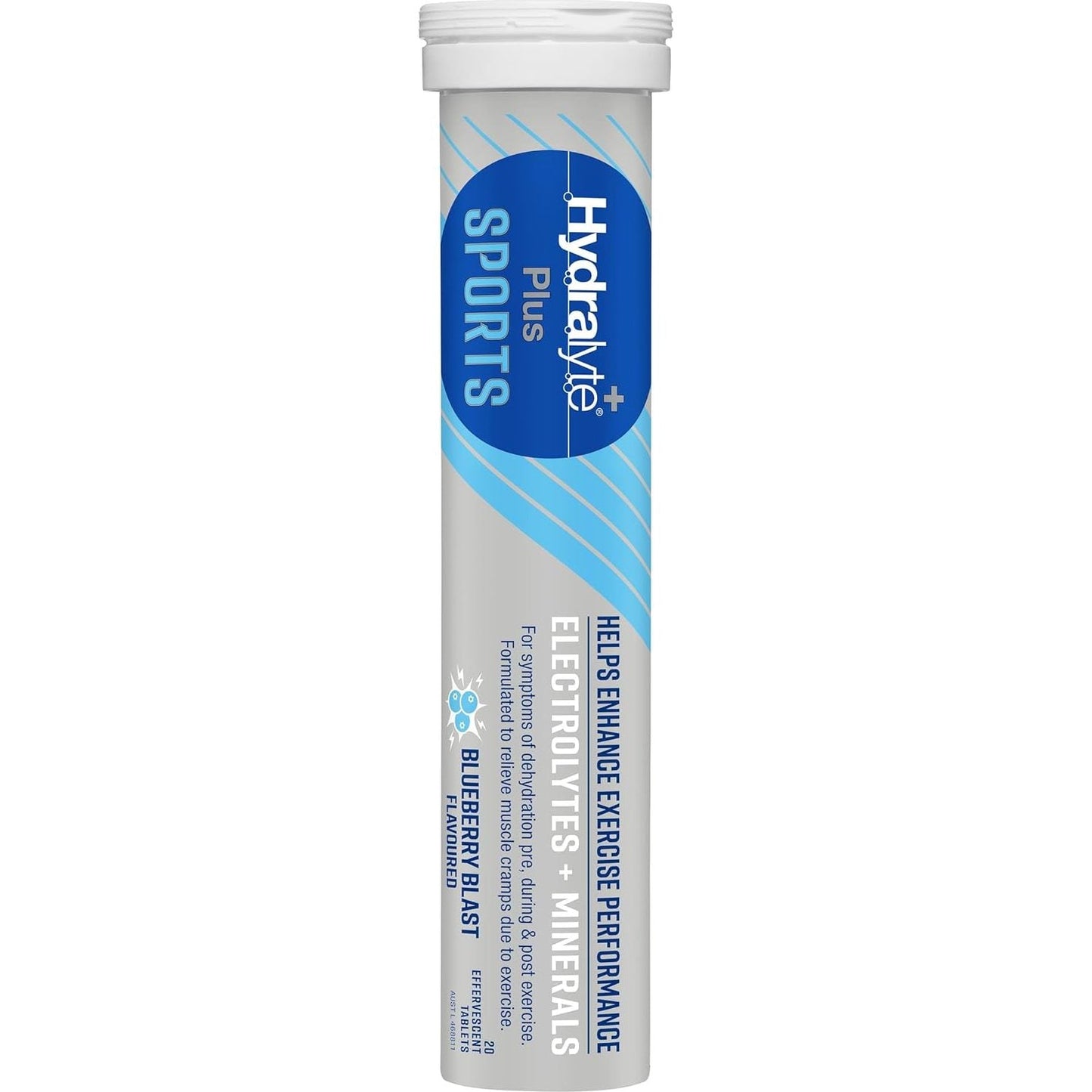 Hydralyte Plus Sport Effervescent Blueberry Blast 20 Tablet