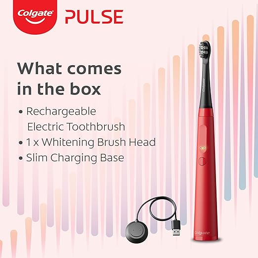 Colgate Electric Toothbrush Series 1 Pulse Whitening Red