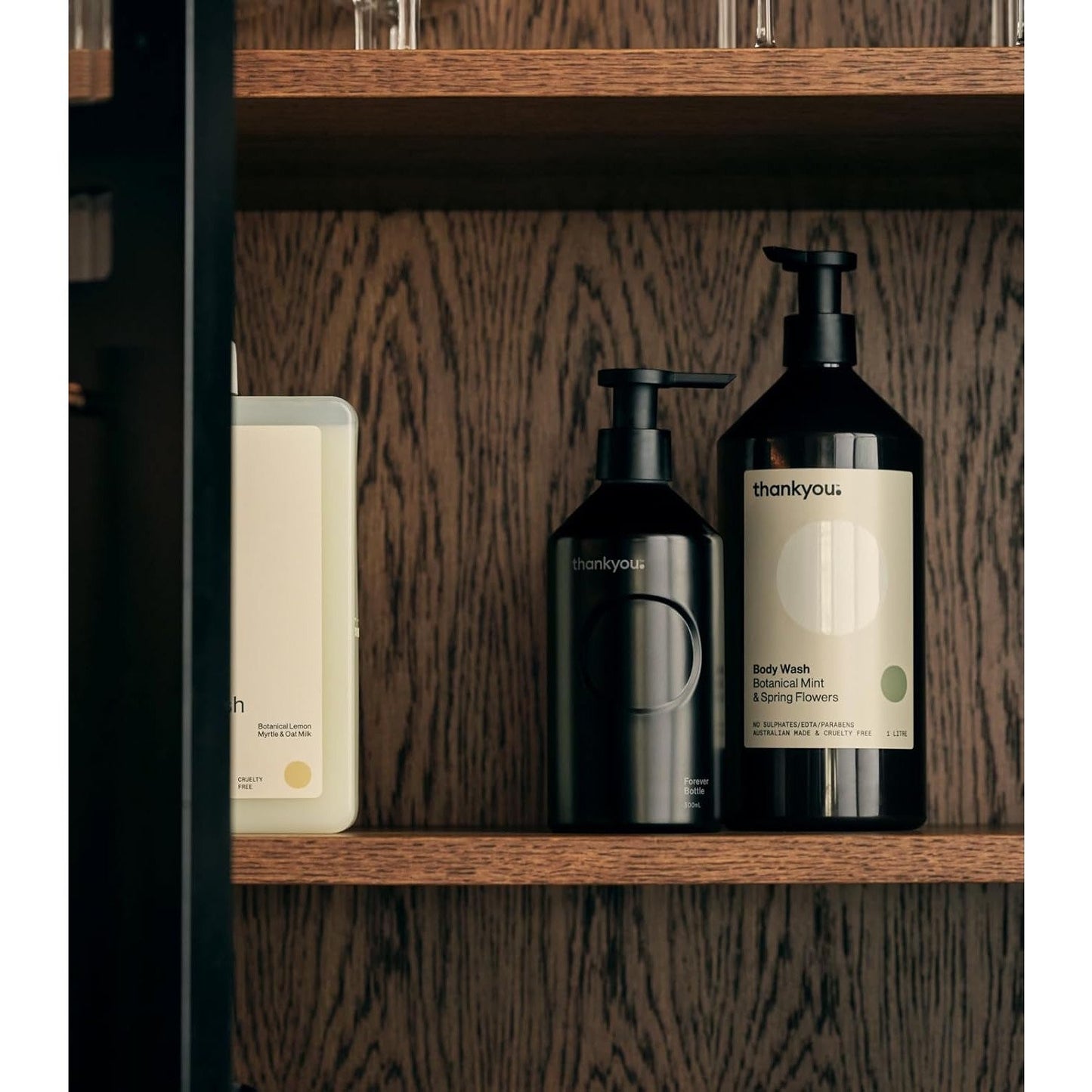 Thankyou Forever Bottle Black Aluminium 500mL