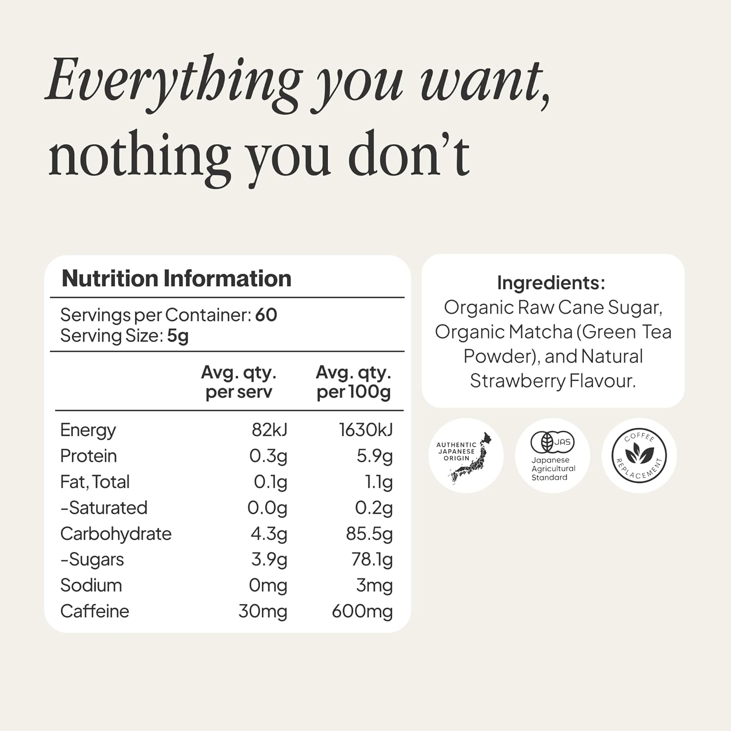 Morning Made Vanilla Matcha Latte 300g