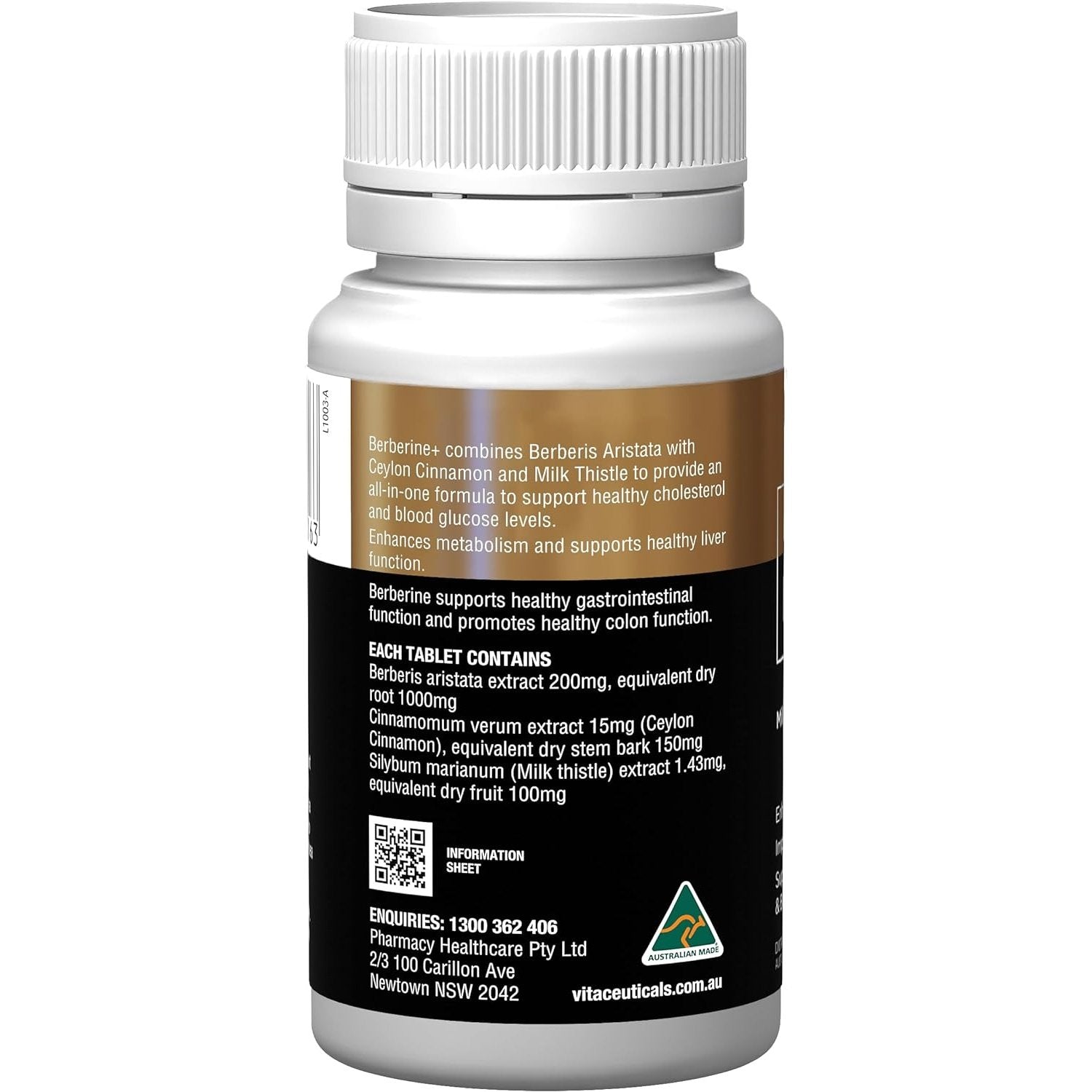 Vitaceuticals Advanced Berberine Plus 60 Capsules