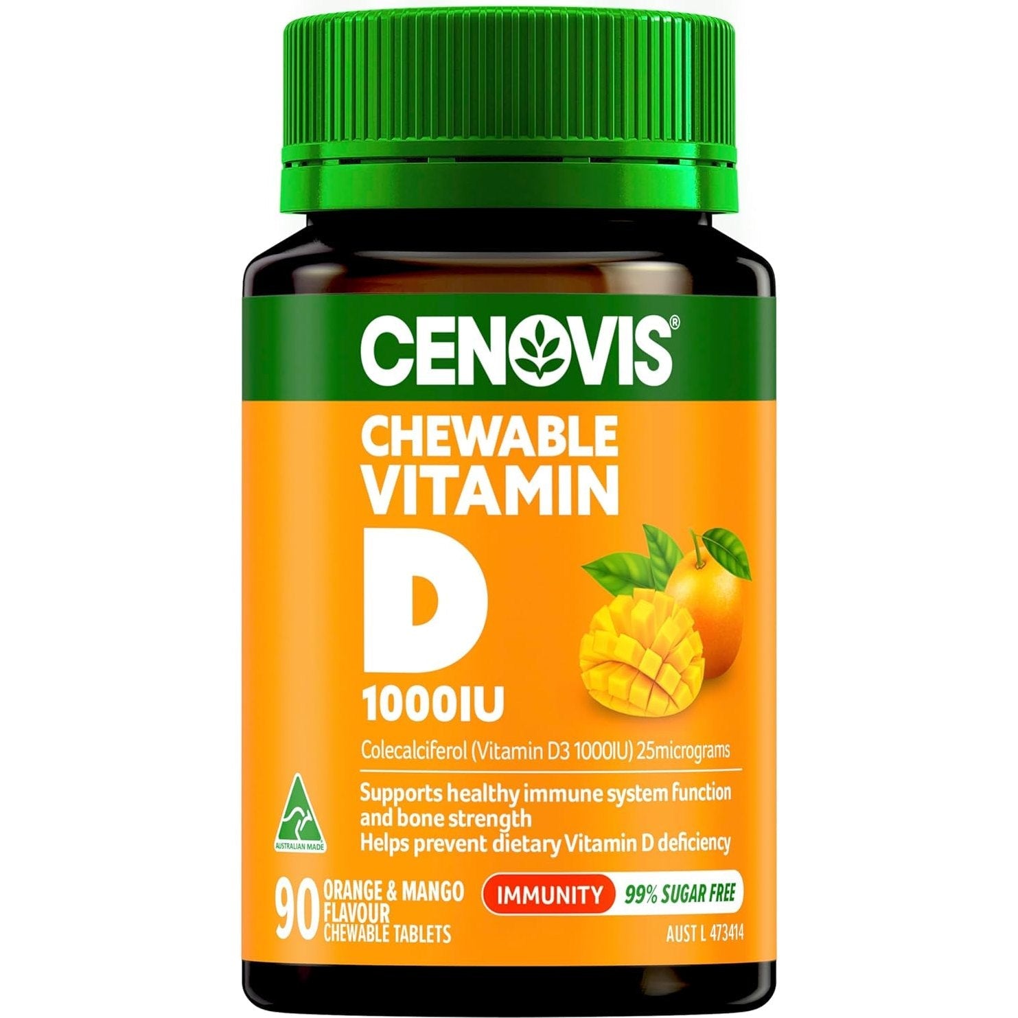 Cenovis Adult Chewable Vit D 1000iu 90 Pack