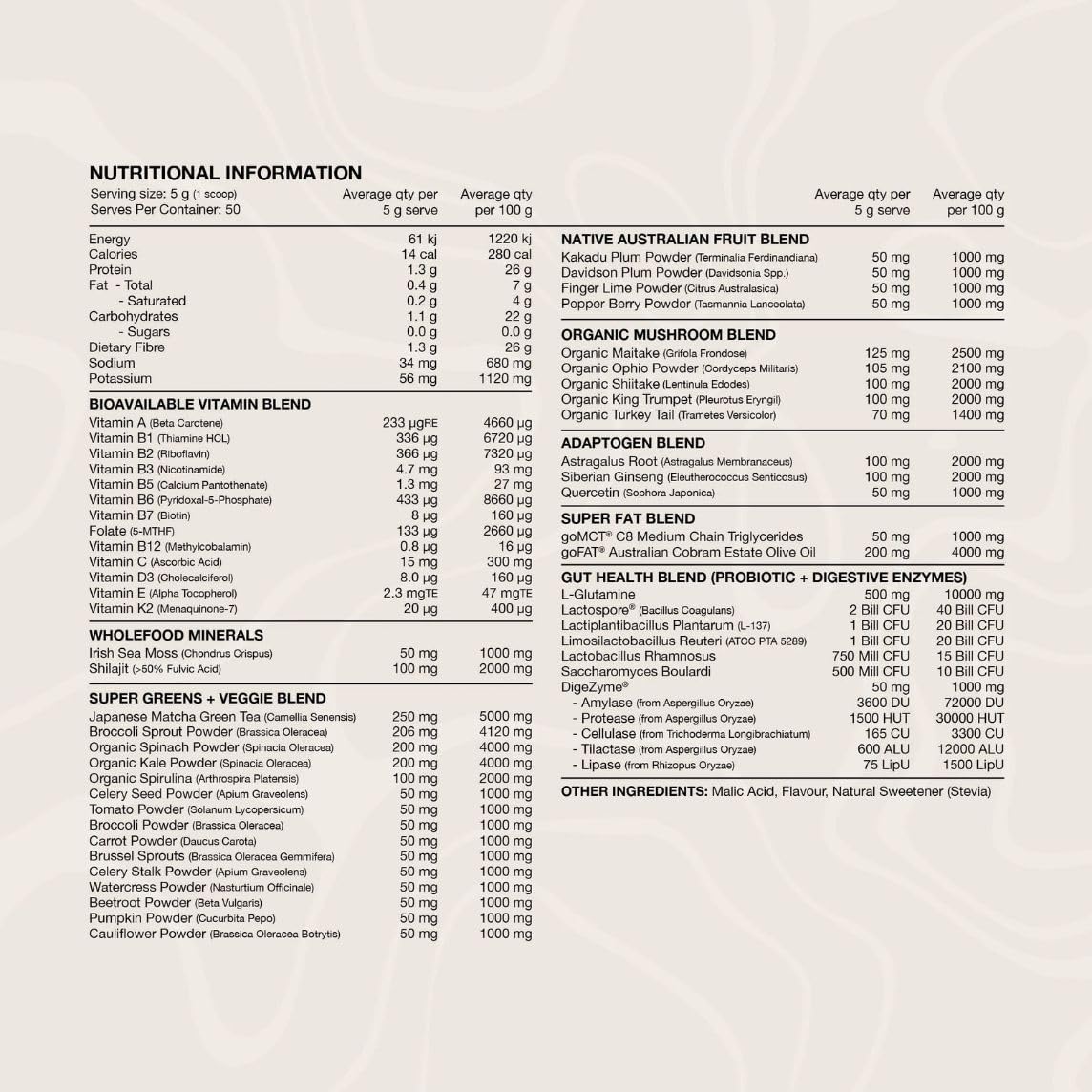 Switch Nutrition Greens Cloudy Apple 250g