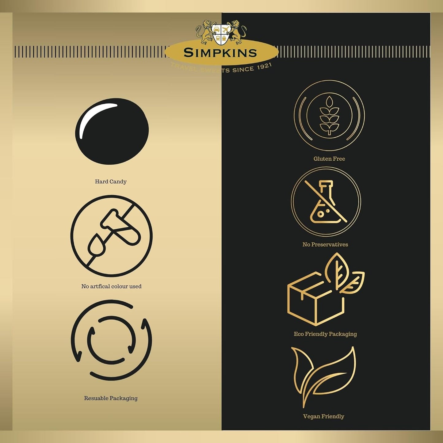 Simpkins Travel Sweets Mixed Fruit 200g Tin