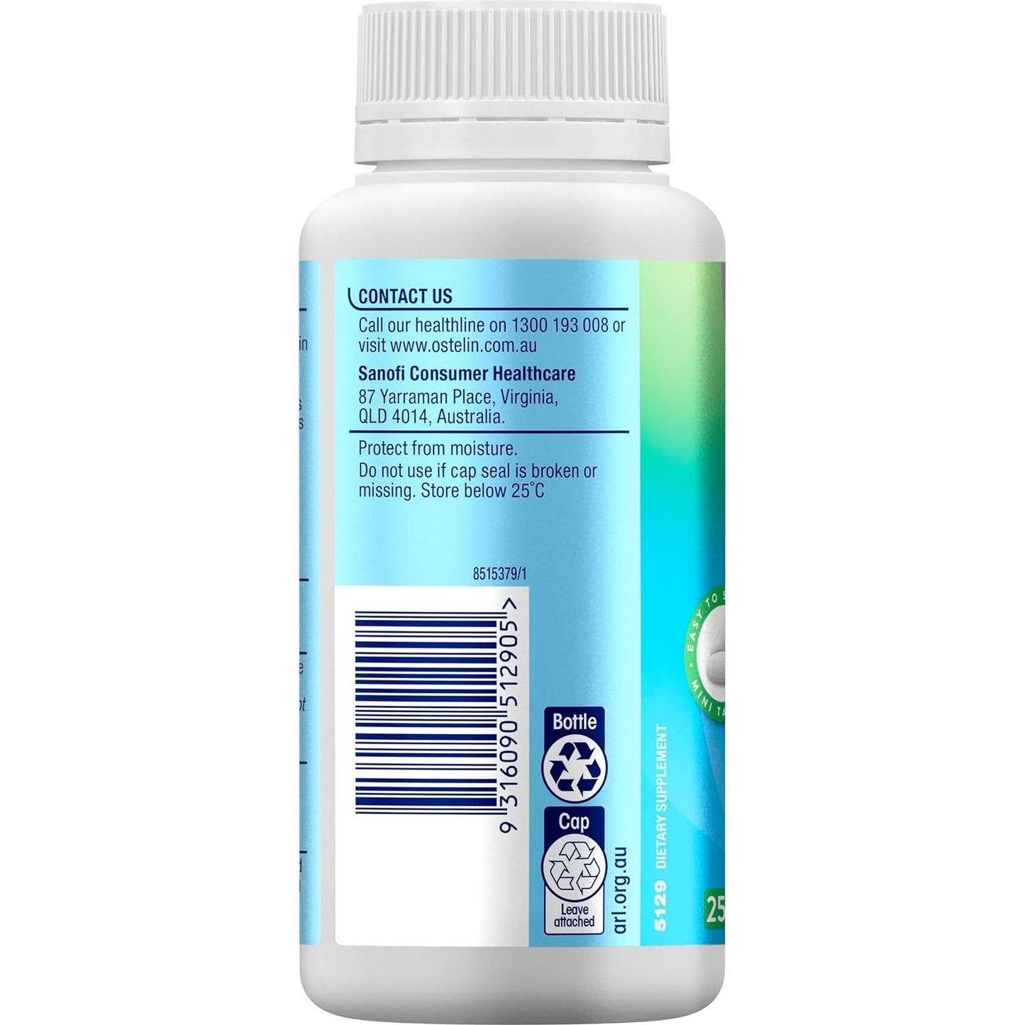 Ostelin Calcium & Vitamin D3 Minis 250 Tablets