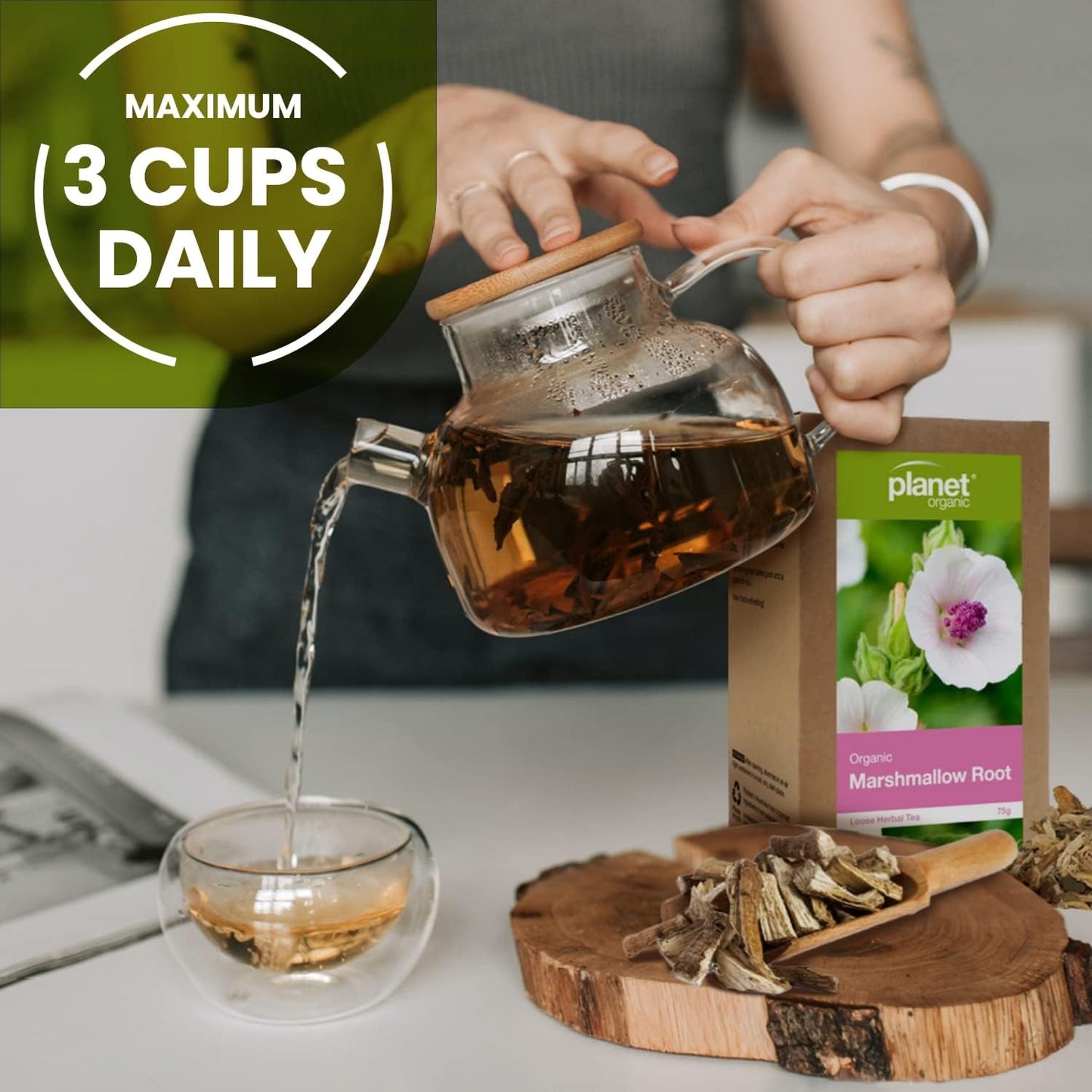 Planet Organic Organic Marshmallow Root Loose Leaf Tea 75g