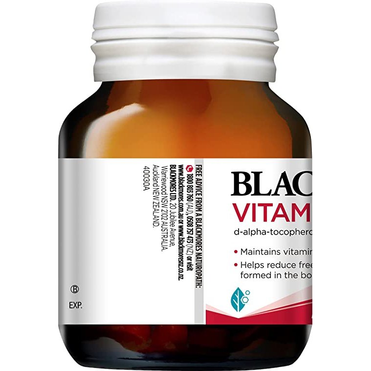Blackmores Vitamin E 250iu Cholesterol Health 50 Capsules