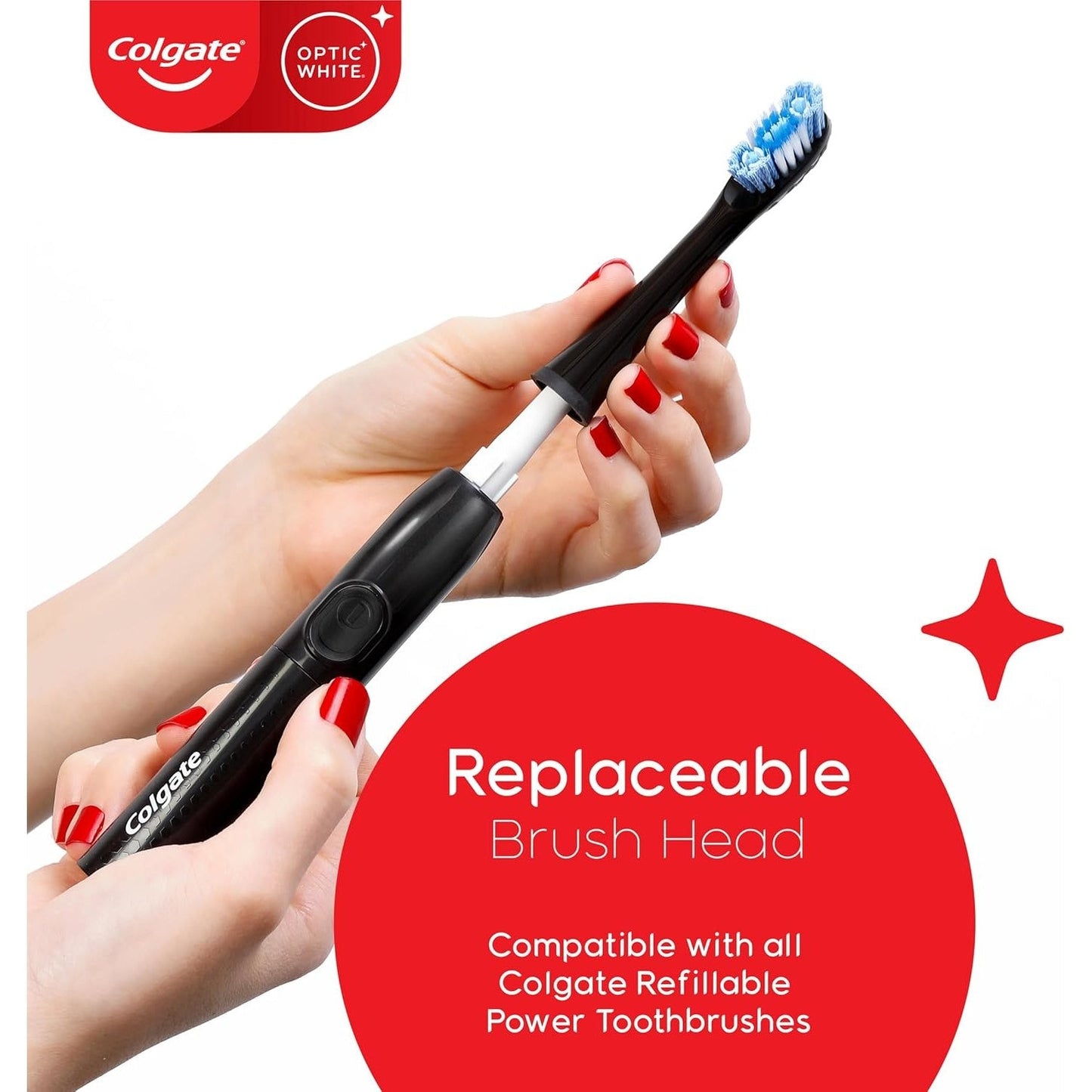 Colgate Optic White Powered Toothbrush Soft 1 Each