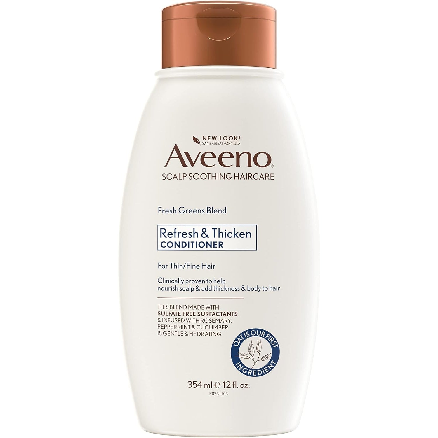 Aveeno Fresh Greens Blend Natural Volumising Conditioner for Fine Hair 354mL