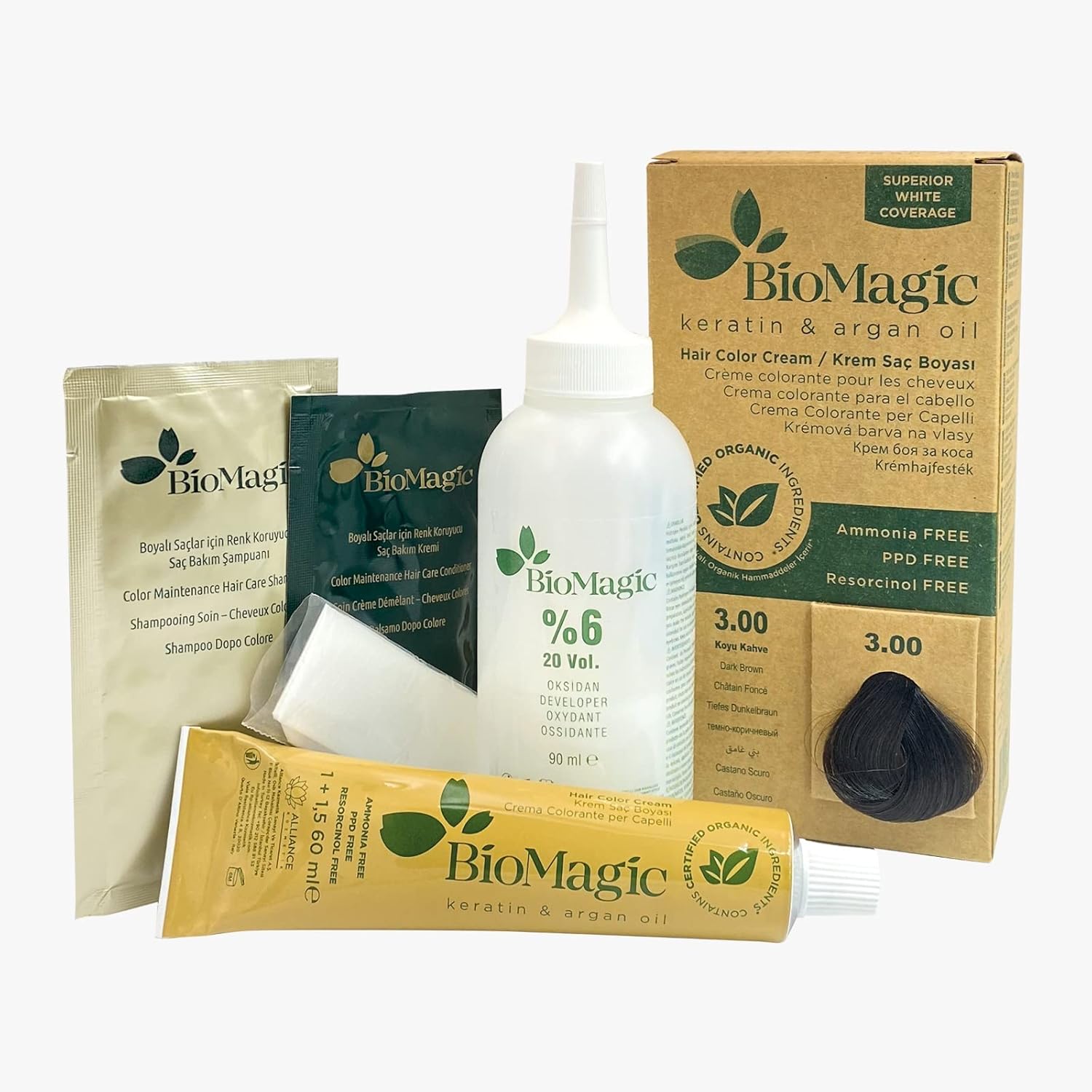 Bio Magic Hair Colour Cream Dark Brown 3.00