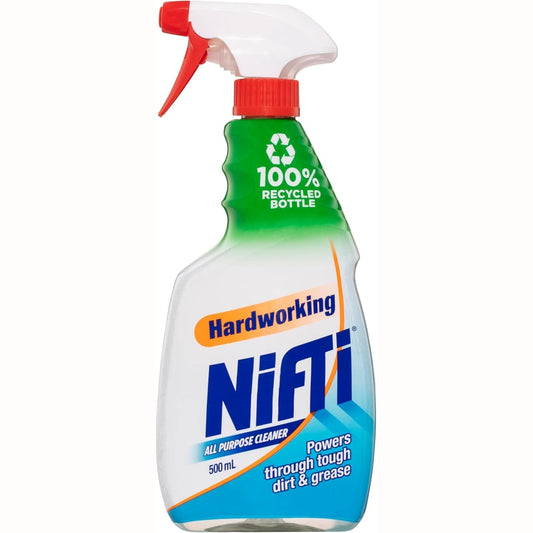 Nifti Hardworking Multipurpose Cleaner Trigger, 500ml, All Purpose Surface Spray