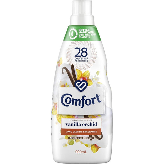 Comfort Concentrate Liquid Fabric Conditioner & Softner 900ml, Fragrance Collection VANILLA ORCHID
