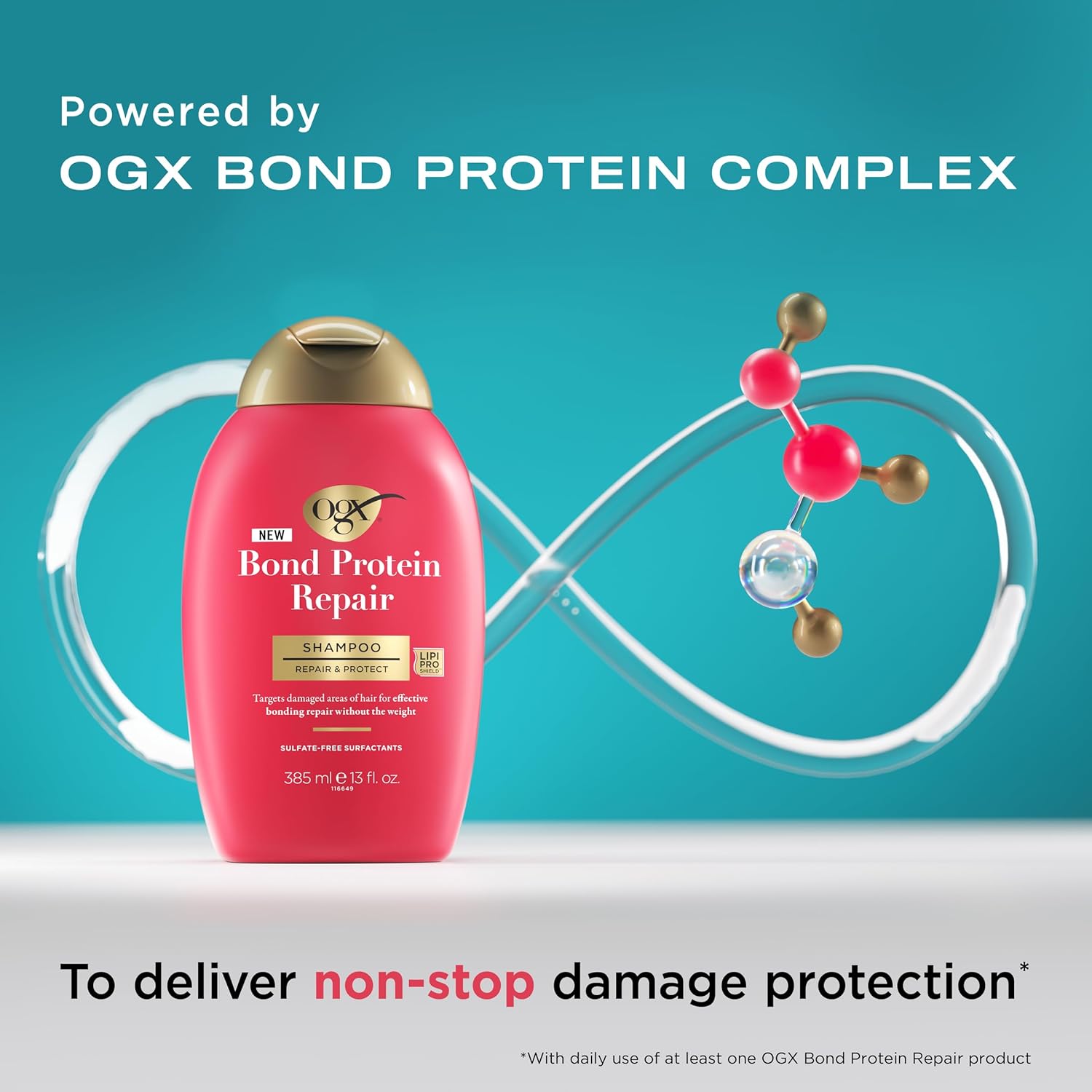 OGX Bond Protein Repair Shampoo 385mL