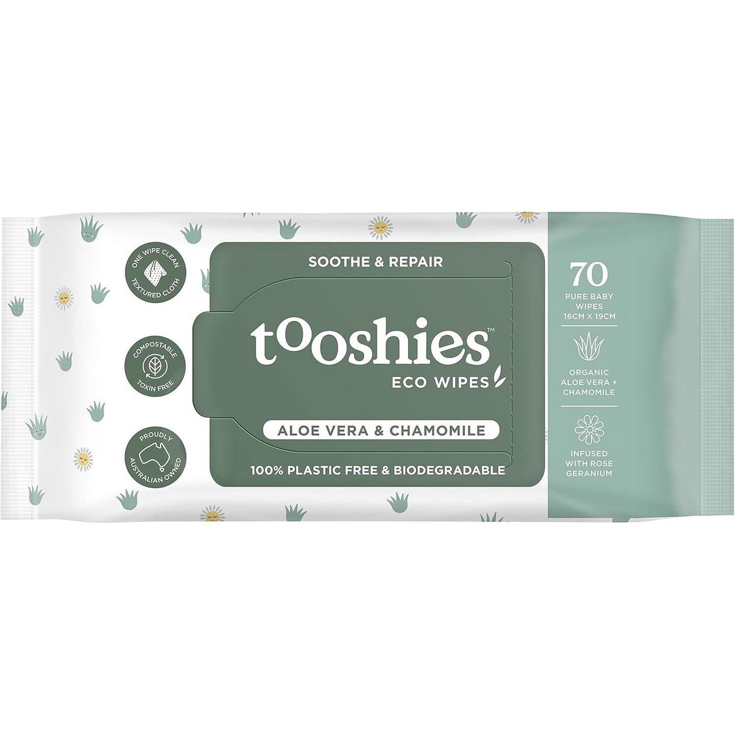 Tooshies Eco Wipes Value Pack Aloe Vera & Chamomile 280PK