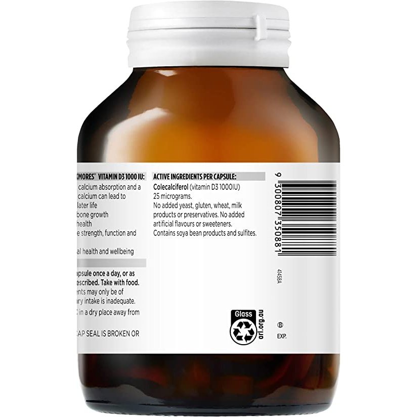 Blackmores Vitamin D3 1000IU Bone Health Immunity 300 Capsules
