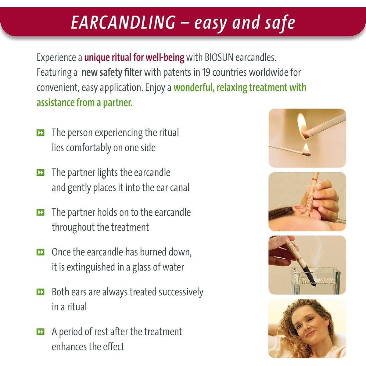 Biosun Ear Candles Fragranced Wellbalance Ritual Lavender & Rosemary 1 Pair