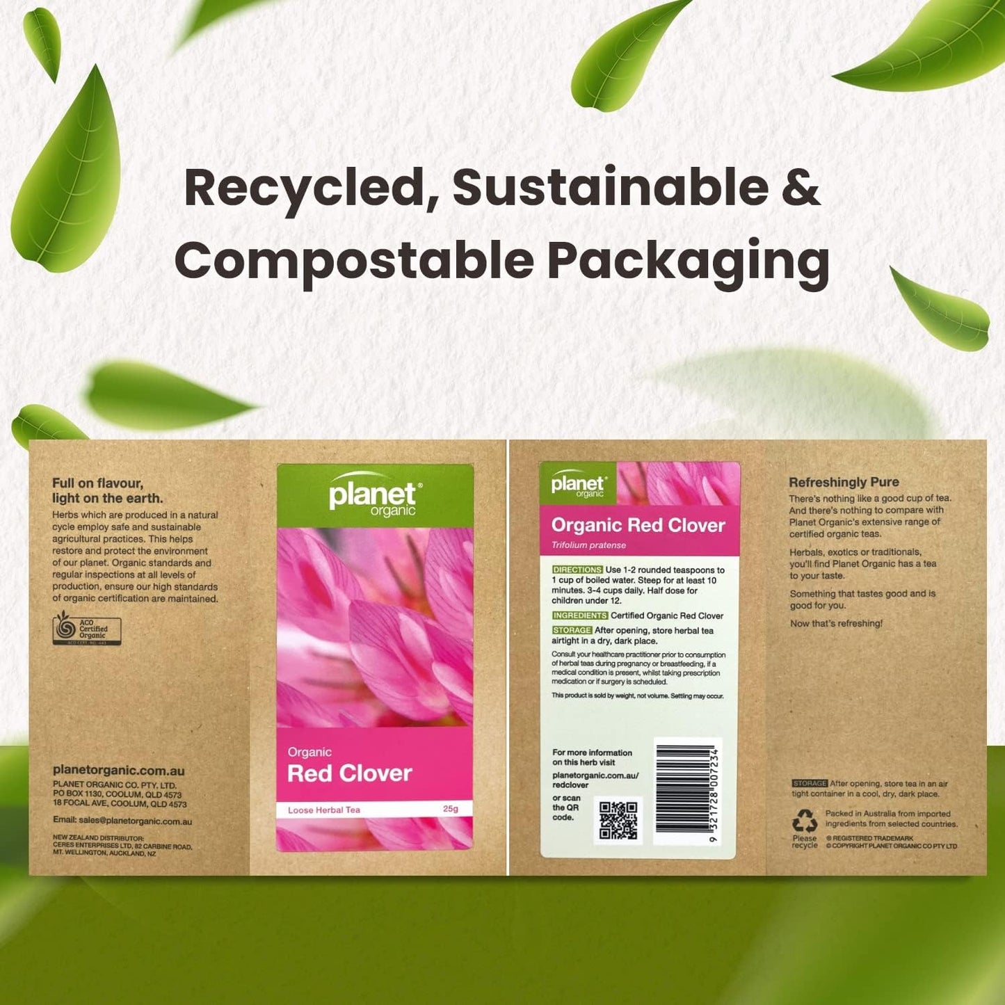 Planet Organic Organic Red Clover Loose Leaf Tea 25g