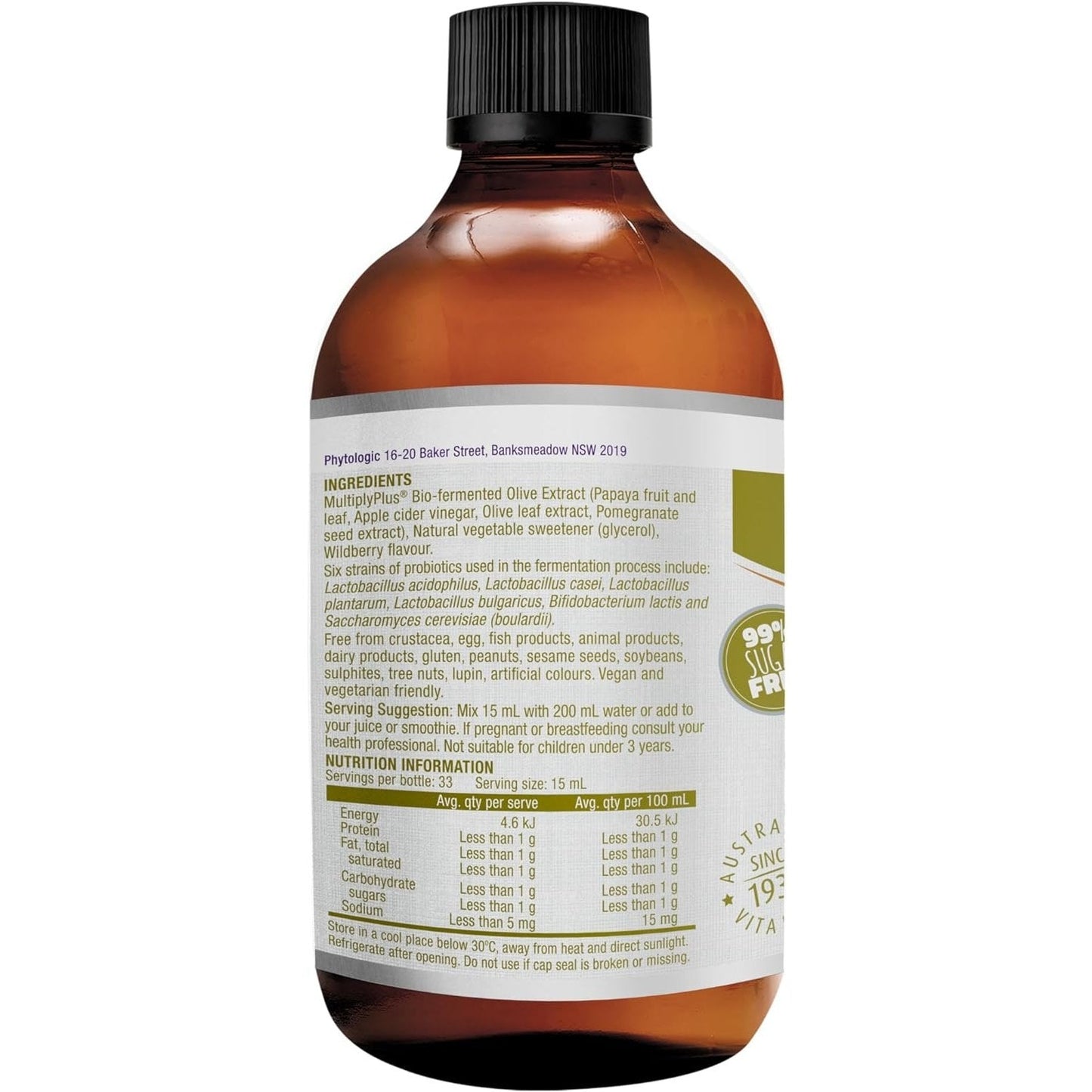 Henry Blooms Bio-Fermented Olive Leaf Extract 500ml