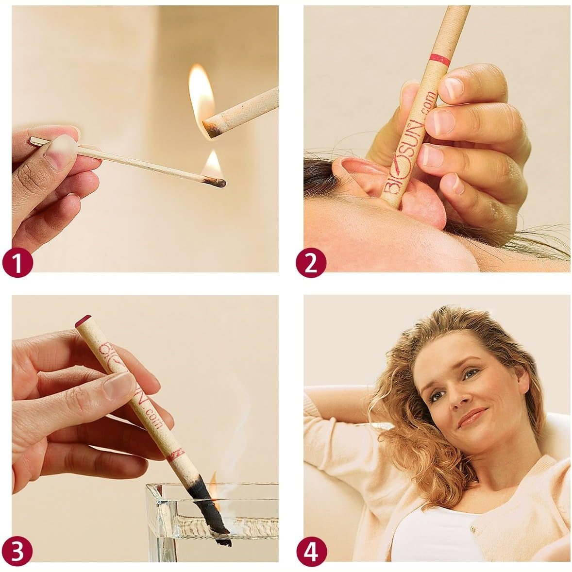 Biosun Ear Candles Fragranced Wellbalance Ritual Lavender & Rosemary 1 Pair