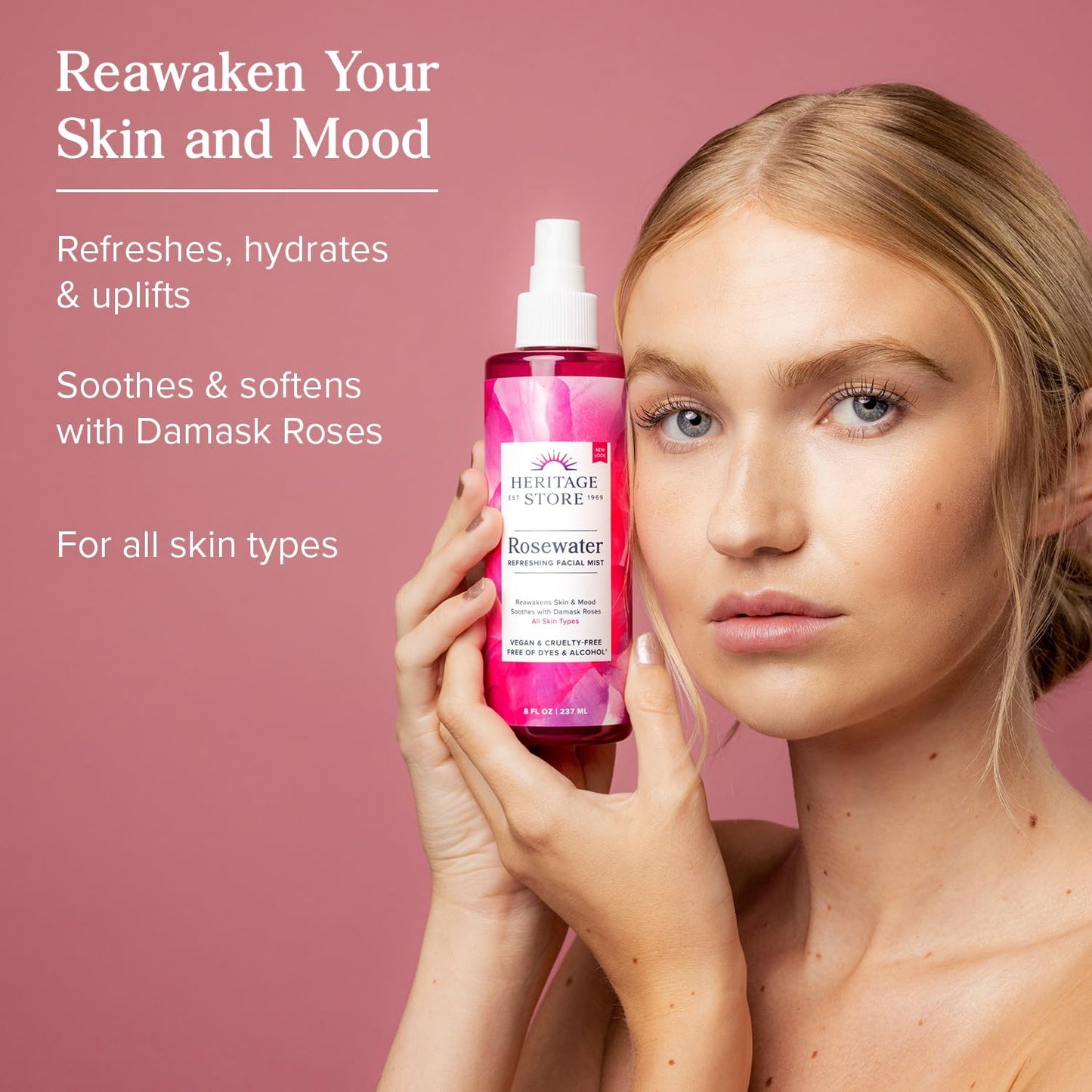 HERITAGE STORE Rosewater Refreshing Facial Mist 237ml