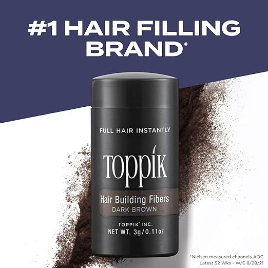 Toppik Hair Building Fibres Dark Brown 12g