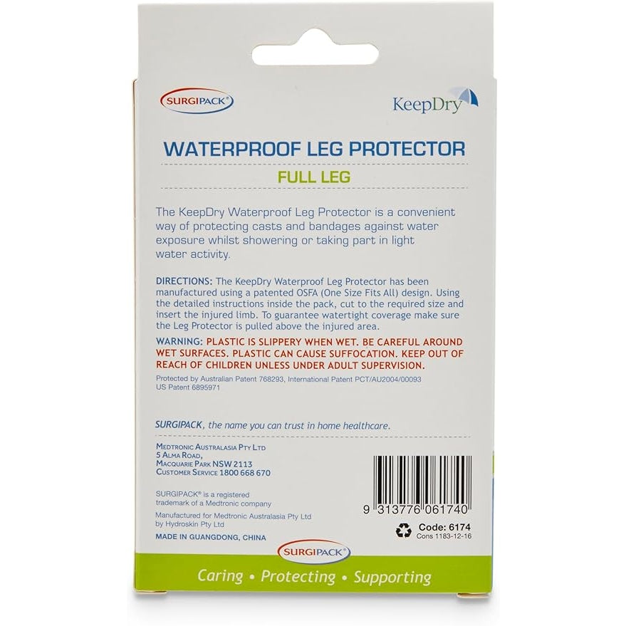 SURGIPAK 6174 KEEP DRY FULL LEG 2PK