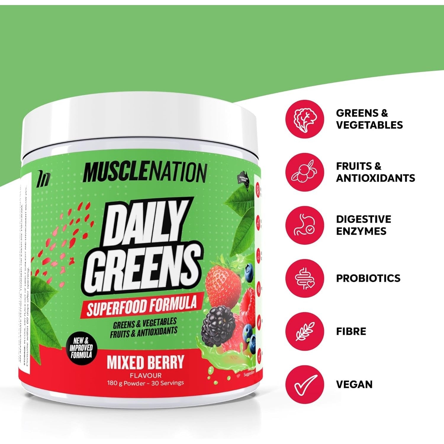 Muscle Nation Daily Greens 180g