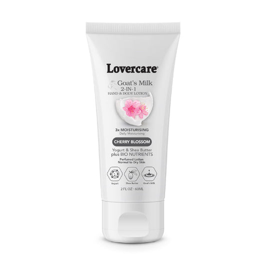 Lovercare Goat's Milk 2-in-1 Hand Cream & Body Lotion Cherry Blossom 60ml