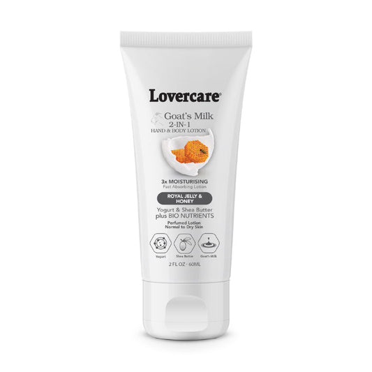 Lovercare Goat's Milk 2-in-1 Hand Cream & Body Lotion Royal Jelly & Honey 60ml