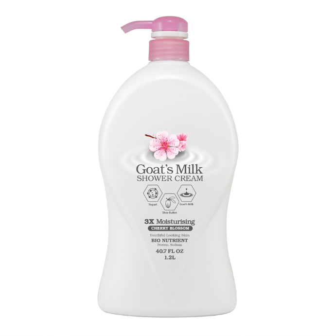 Lovercare Goat's Milk Shower Cream Cherry Blossom 1.2 L
