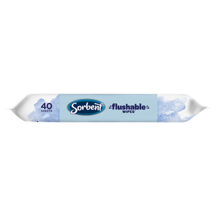 Sorbent Hypo-allergenic Flushable Wipes 40 Pack