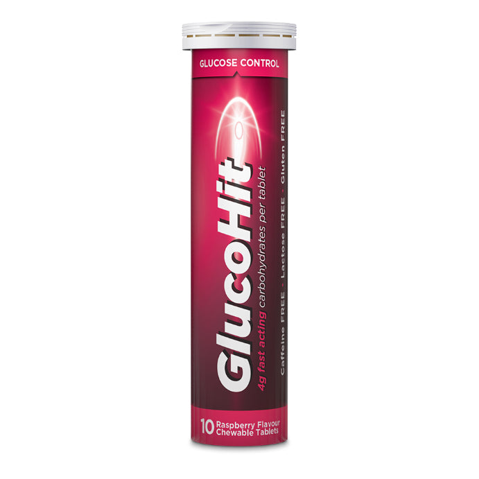Glucohit Glucose 4mg Raspberry Tube 10 Tablets