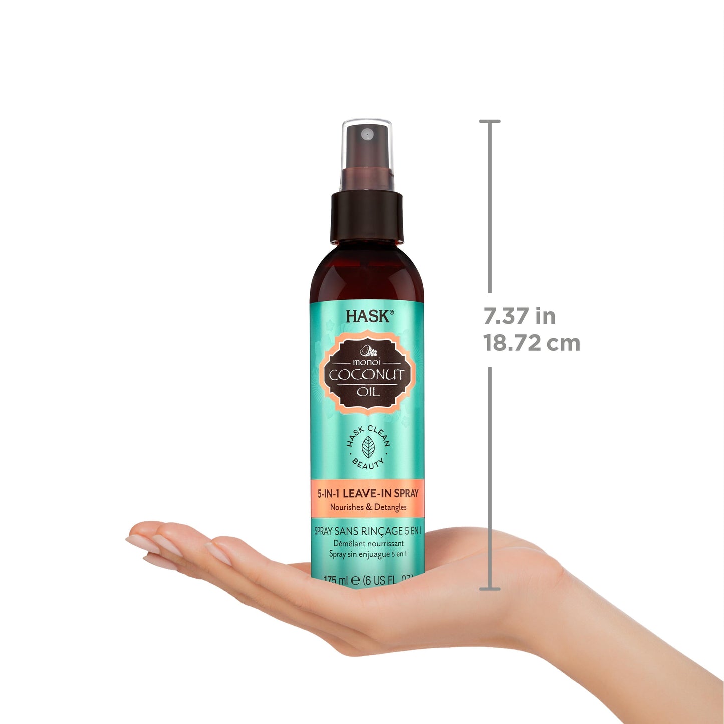 Hask Monoi Coconut Nourishing 5-in-1 Leave-In Spray Treatment 175mL