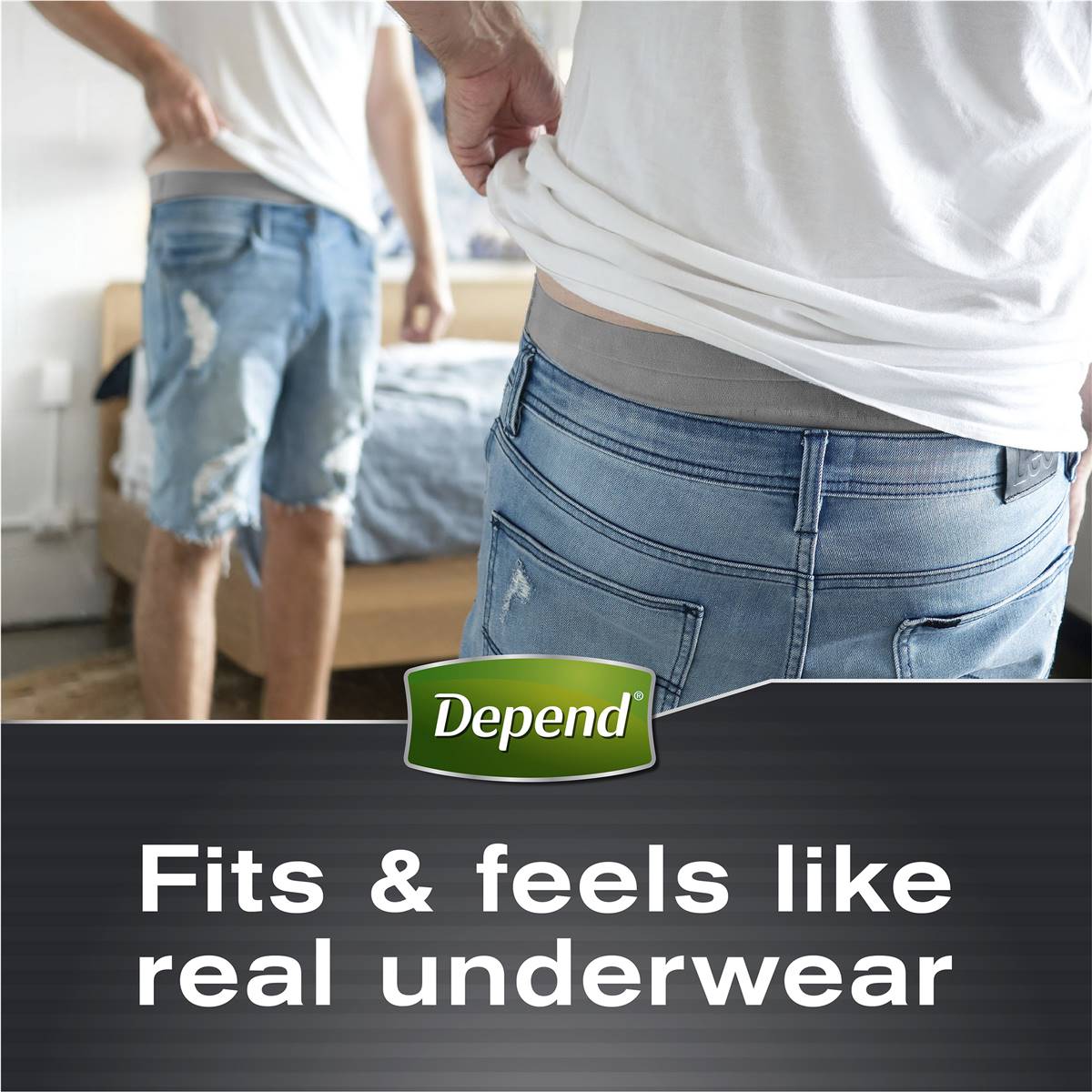 DEPEND REAL FIT UNDERWEAR MALE LARGE 8
