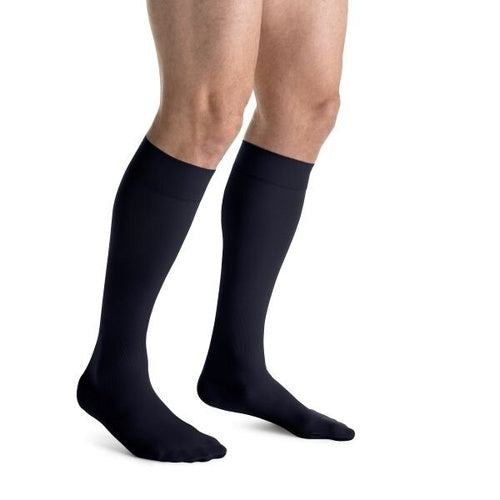 Jobst Men Knee High Large Black 15-20mmhg 1 Pair