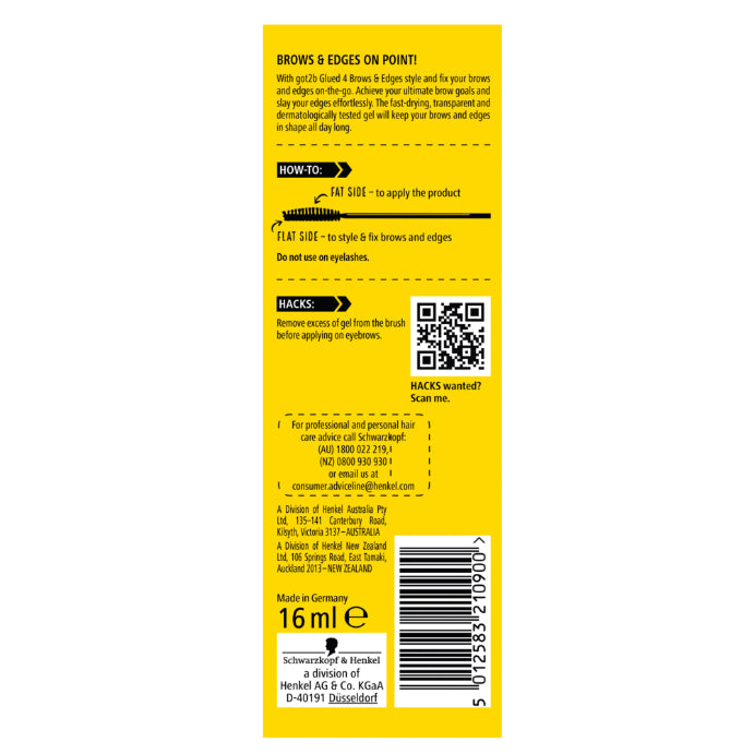 Got2b Glued 4 Brows & Edges 2 in 1 Gel 16ml