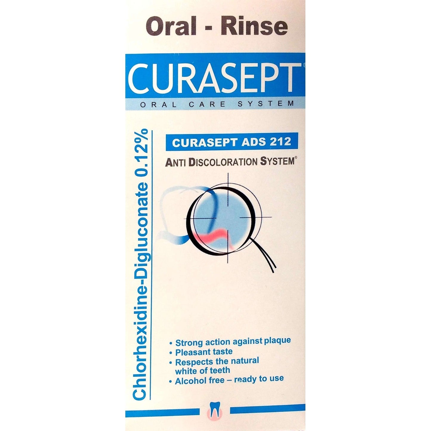 Curasept ADS 212 Chlorhexidine 0.12% Oral Rinse Mouthwash 200mL