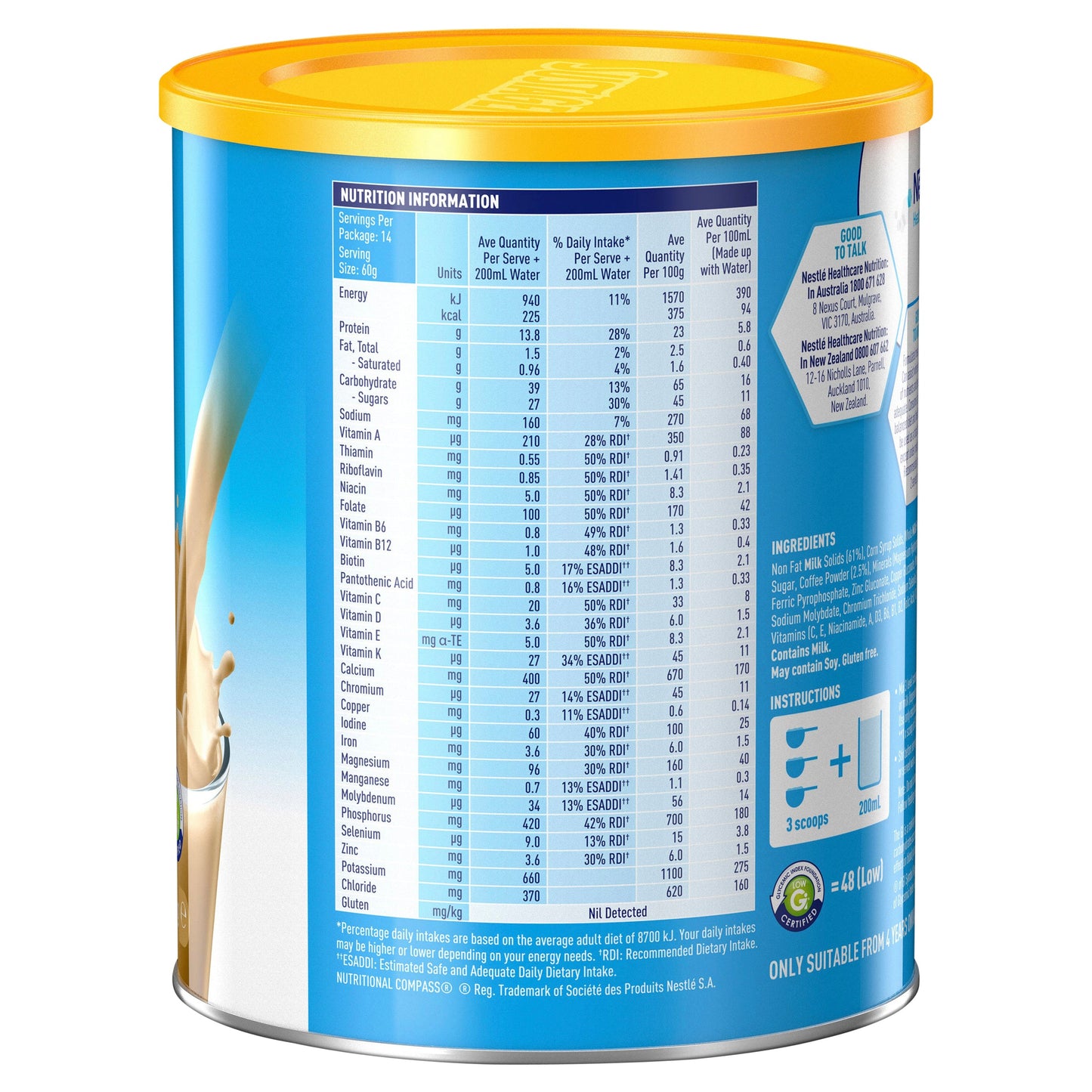 Sustagen Hospital Formula Coffee 840g
