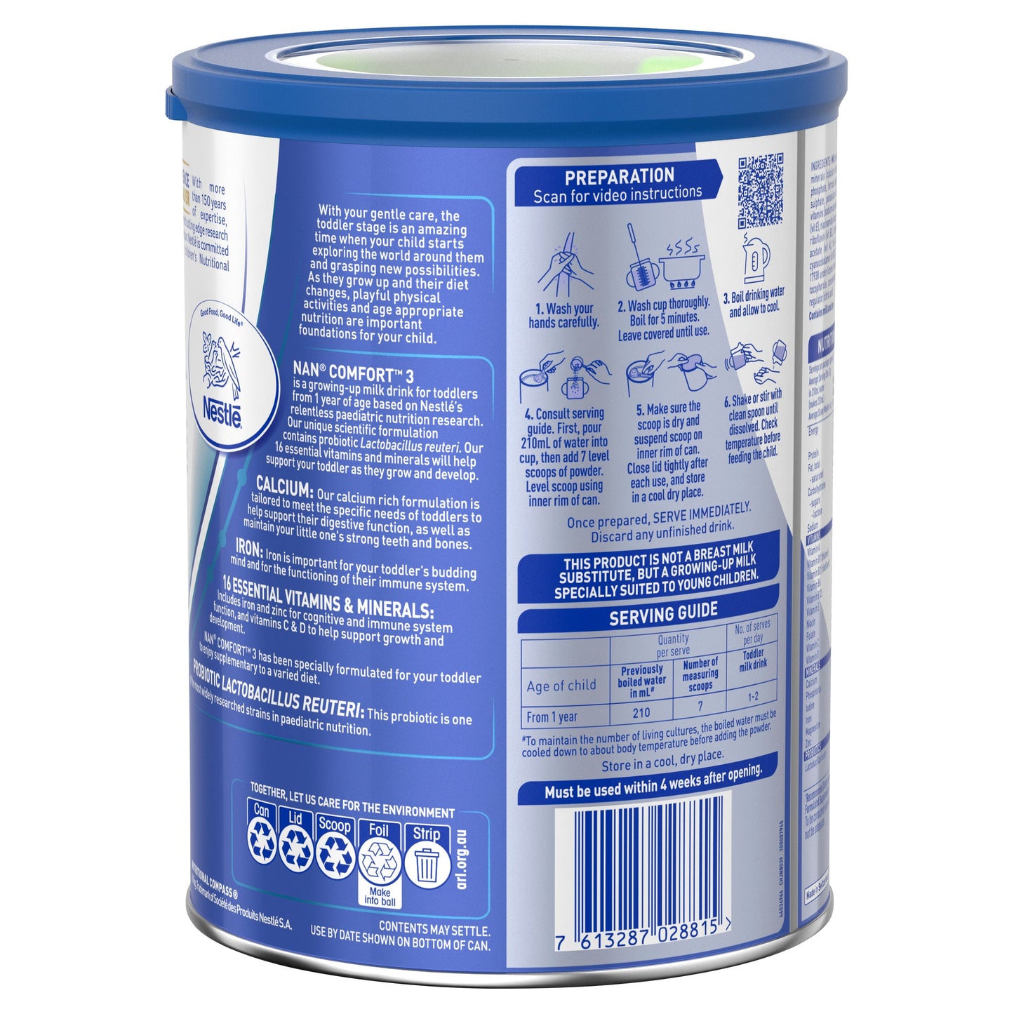 NAN Comfort Stage 3 800g