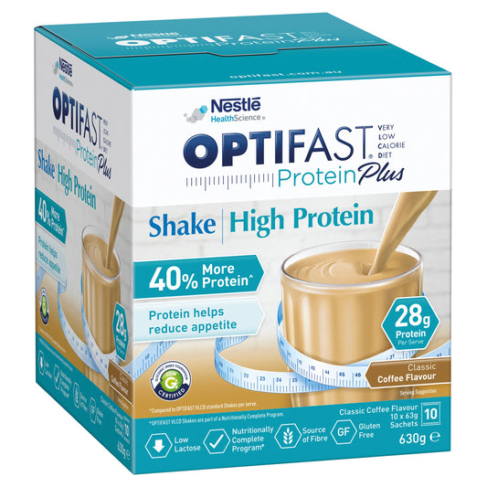 Optifast Protein Plus Shake Coffee 63g x 10 Sachets