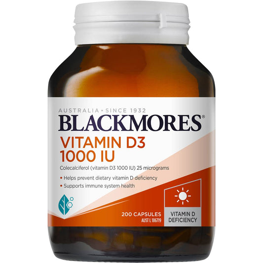 Blackmores Vitamin D3 1000IU 200 Capsules
