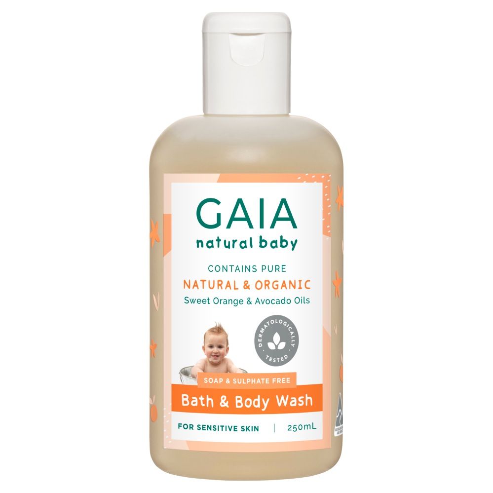 GAIA Natural Baby Bath & Body Wash 250ml