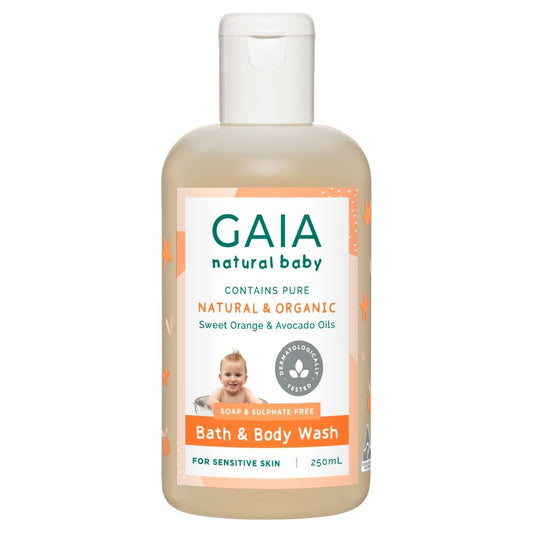 GAIA Natural Baby Bath & Body Wash 250ml