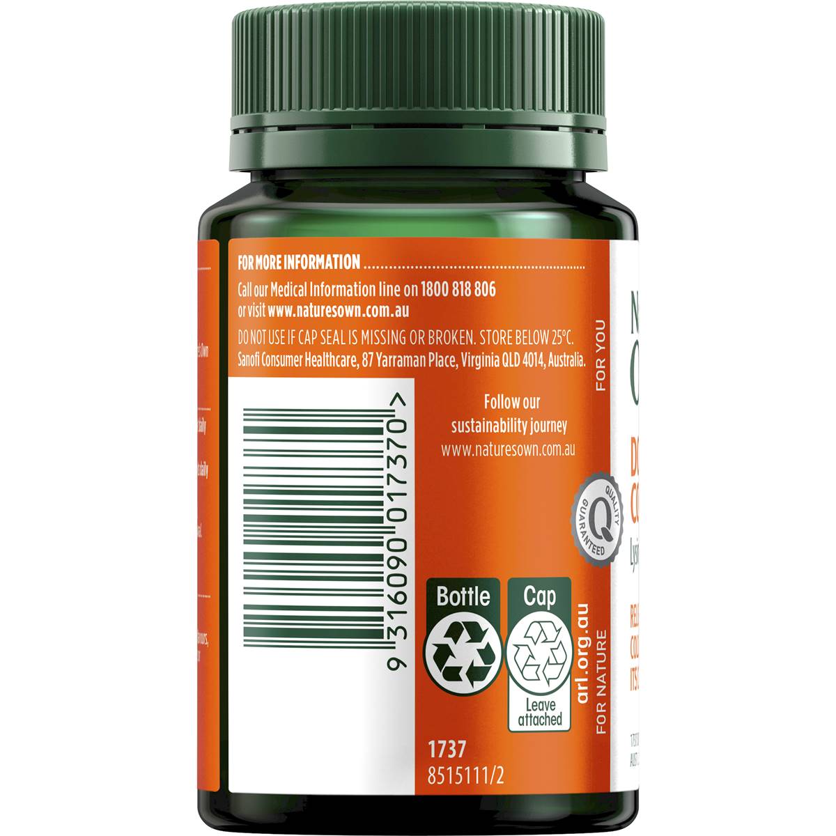 Nature's Own Double Strength Cold Sore Relief 50 Tabs
