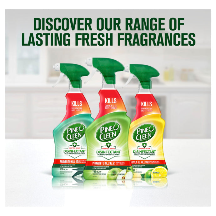Pine O Cleen Disinfectant Multipurpose Cleaner Trigger Spray Crisp Apple 750ml