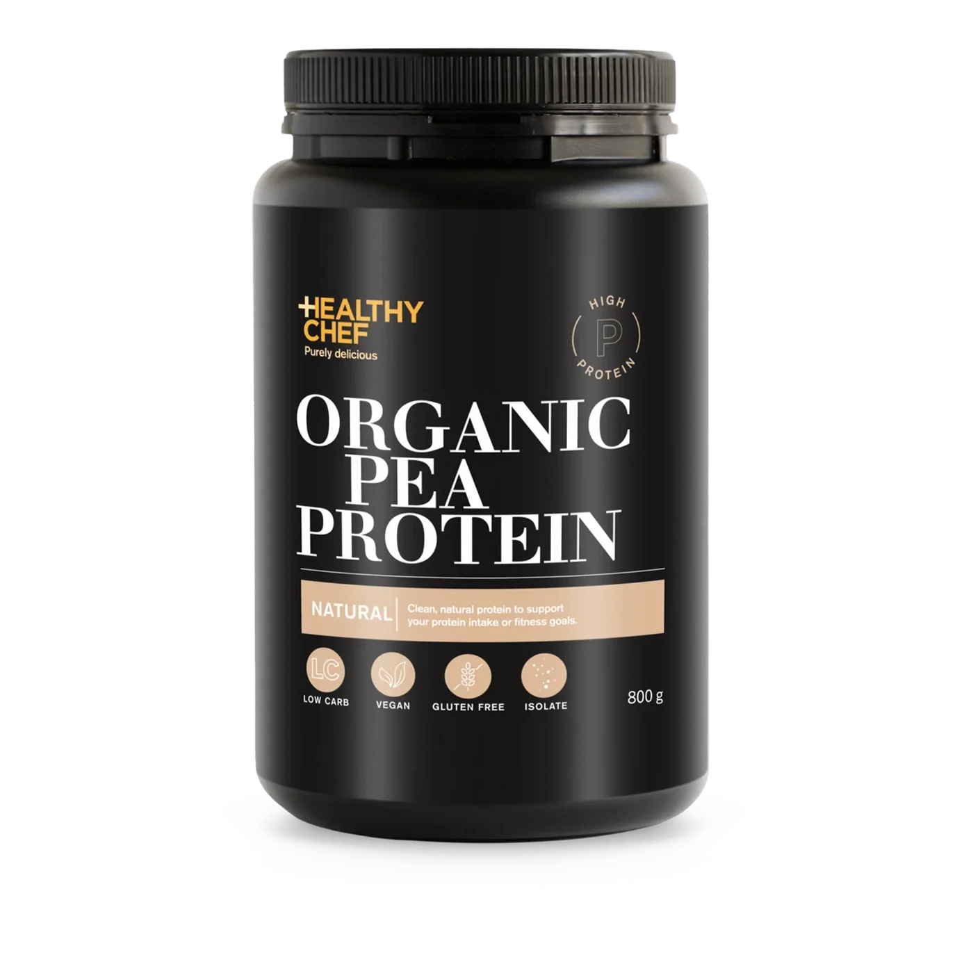 The Healthy Chef Organic Pea Protein Natural 800g