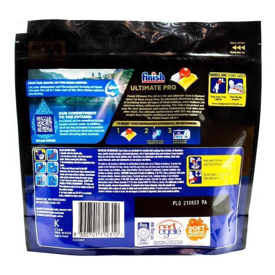 Finish Powerball Ultimate Pro All In 1 Lemon Sparkle 10 Pack